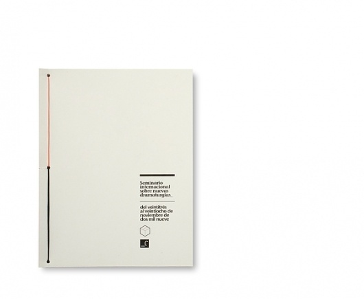 X Seminario Internacional sobre Nuevas Dramaturgias on the Behance Network #f33 #design #graphic #marianofiore #handmade #murcia #type #editorial #brochure
