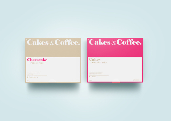 Cakes and Coffee® #packaging #argentina #design #color #minimalism #simple #buenos #pure #coffee #logo #pack #aires