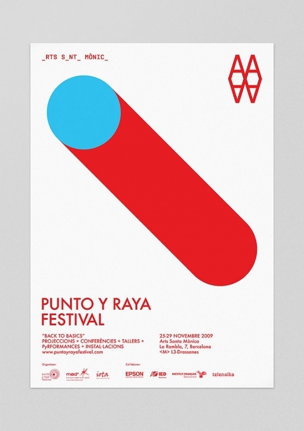 Forma & Co — Punto y Raya Festival #formaco #punto #festival #santa #raya #mnica #arts #barcelona #poster