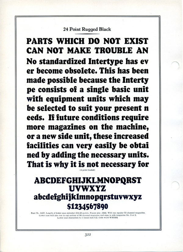Rugged Black type specimen #type #specimen