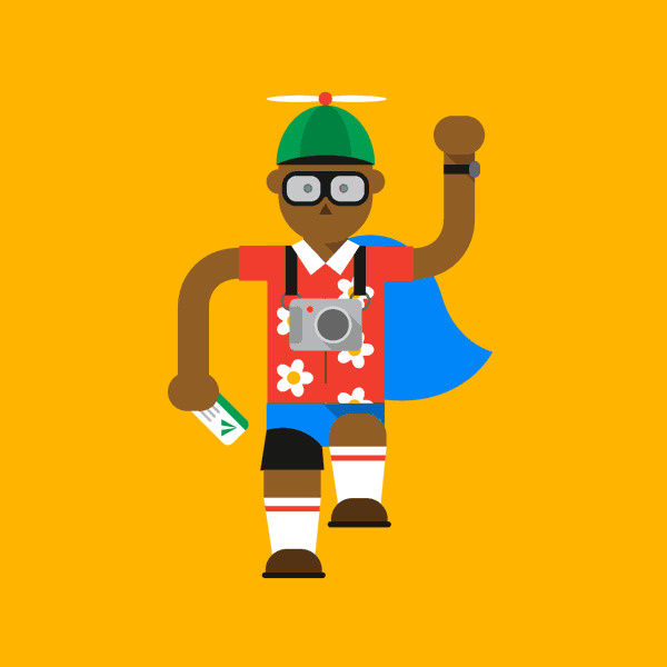 Google, gif, character, cartoon, travel, google plus, dance, weather, cook, animation