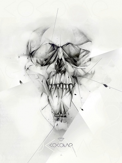Cocaine on the Behance Network #illustration #skull