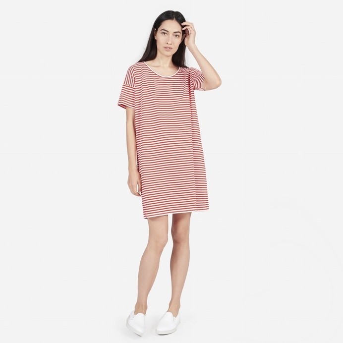 The Cotton Striped Tee Dress