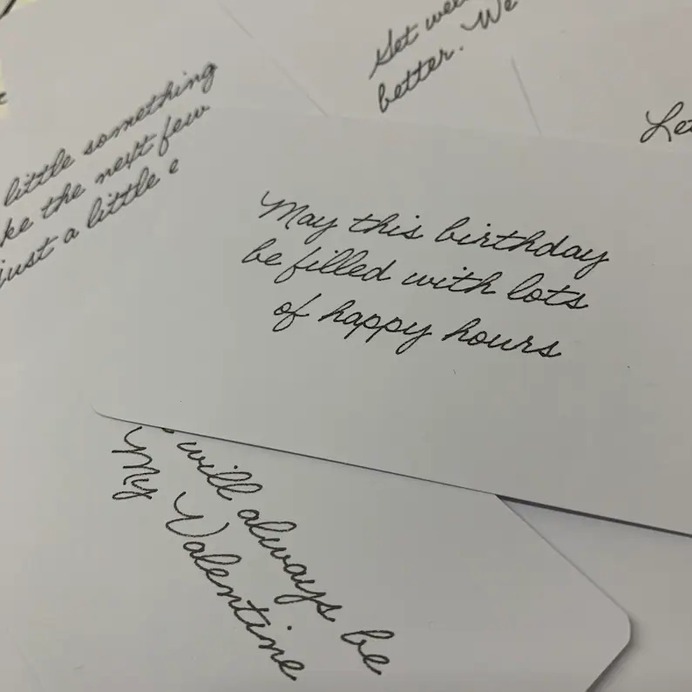 Collection of gift messages