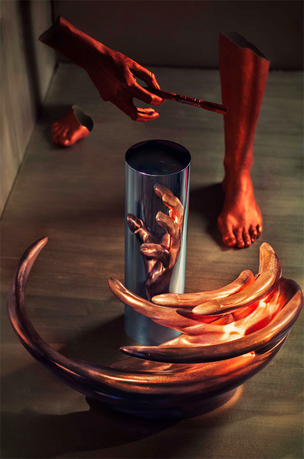 The Skewed, Anamorphic Sculptures and Engineered Illusions of Jonty Hurwitz #art #sculpture #anamorphic