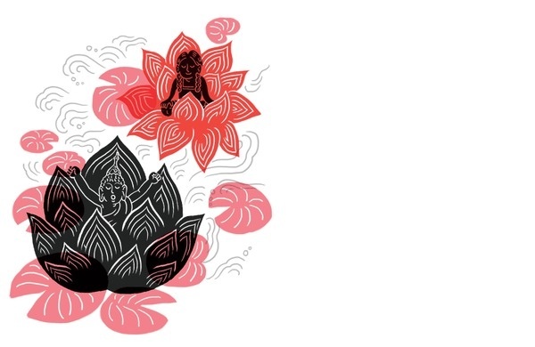 Shambhala Sun Magazine ♨ Tomi Um ♨ #illustration #flower