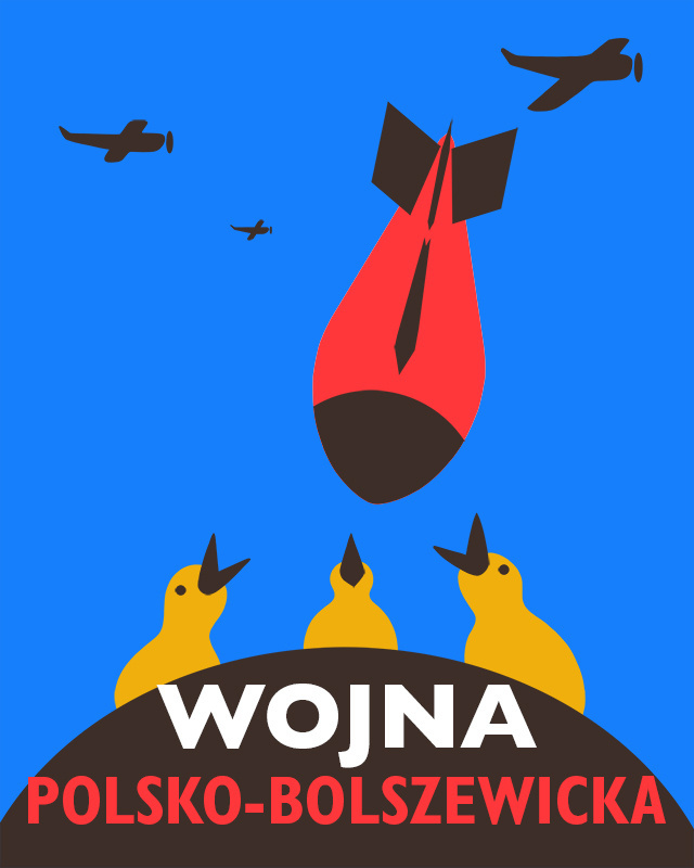 Magoz illustration. Poster homage to polish-soviet war. #illustration