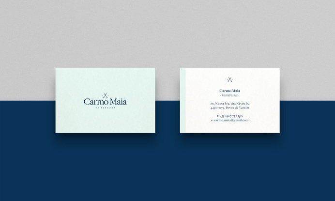Carmo Maia Business Card #hairdresser #businesscard #2015 #minimal