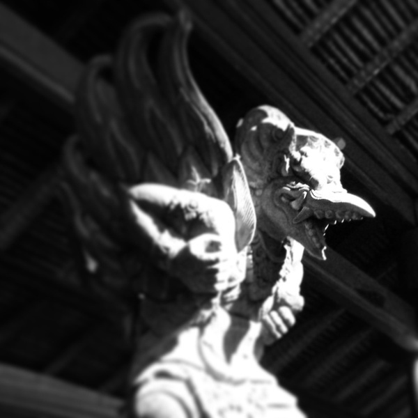 The Smiling Expression #gallery #infected #statue #demon #photography #and #dark #light