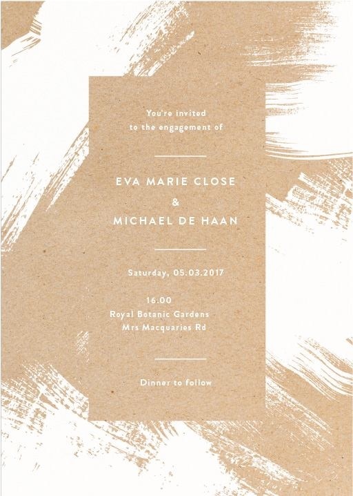White Paint - Engagement Invitations #paperlust #engagement #engagementinvitation #invitation #engagementcards #engagementinspiration #wedd