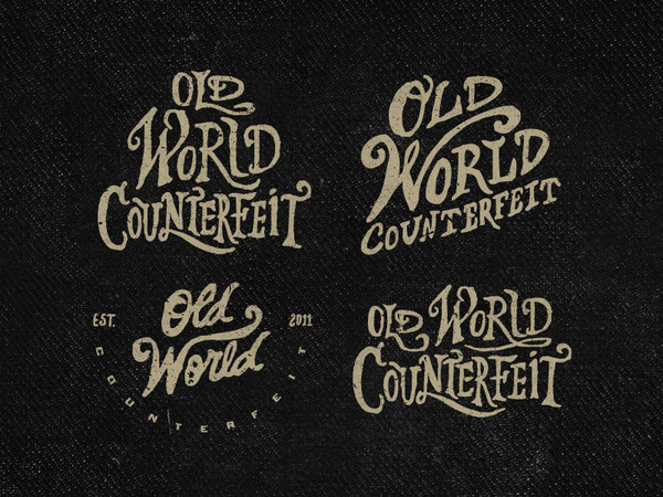 trendgraphy:Old World Counterfeit by Steve Wolf #typography #up #drawn #hand #lock