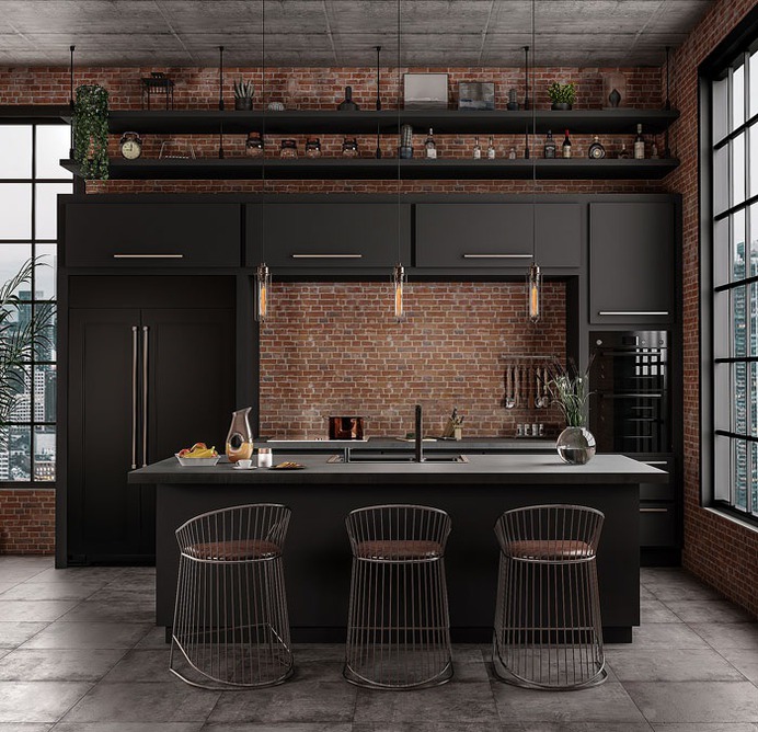 80 Black Kitchen Creative Designs - #design #kitchen #black #furniture #decor #interior #home