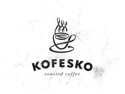 Kofesko #roasted #saucer #coffee #logo #cup
