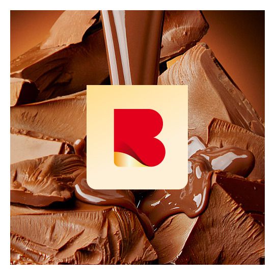 logo, choco, red, gold, illustration
