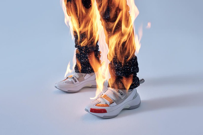 Palm Angels Recovery Sneaker Unveil Billboard Francesco Ragazzi Los Angeles Las Vegas