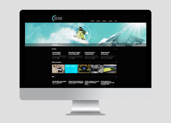 Actio #snowboarding #webdesign #sports #branding