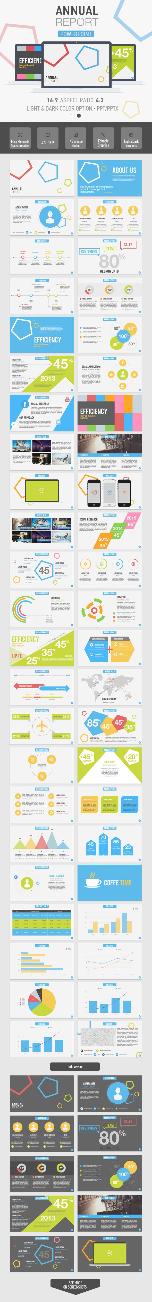 Annual Report Powerpoint Template - Business PowerPoint Templates