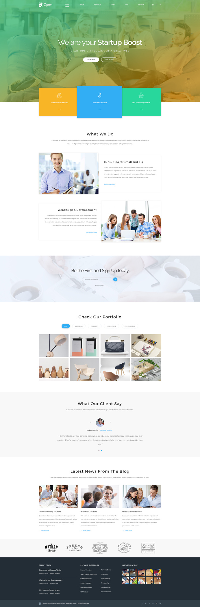 Opton - Multi-Purpose Template
