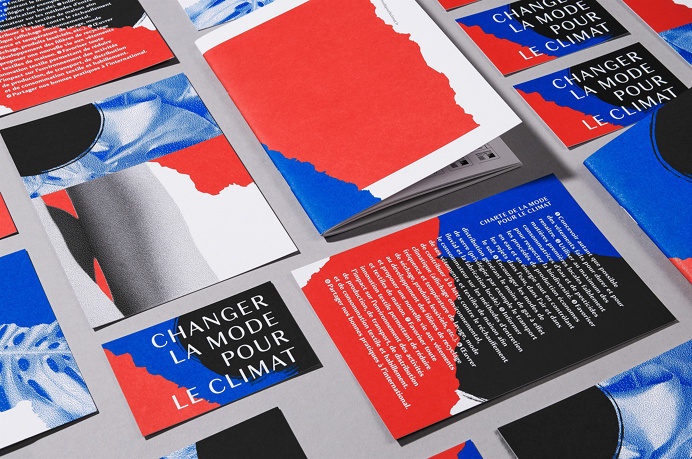 Changer la mode pour le Climat branding graphic design blue red by solide design studio paris france mindsparkle mag