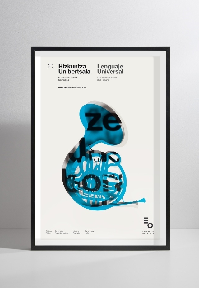 Husmee - Studio Graphique! Orquesta Sinfónica de Euskadi #poster #typography