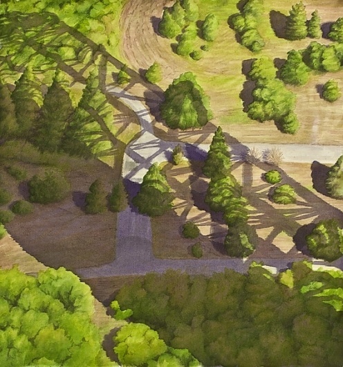 CentraliaNeighborhood.jpg (565×603) #artwork #paint #painting #art #trees #beauty