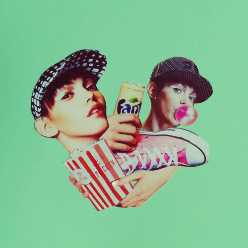 And we don't care about the young folks, talking about the young style. #fanta #young #allstar #converse #collage #surreal #visualdesign