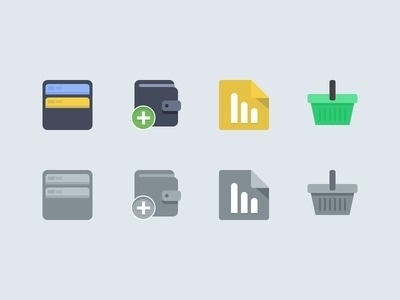 Flat Icons #gradient