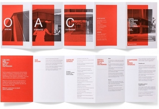 Txell GrÃ cia / OAC #red #design #graphic #gracia #type #txell #brochure