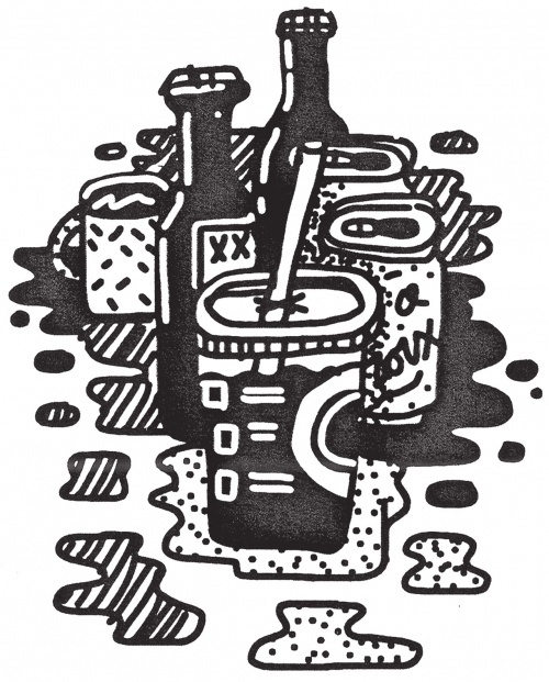 Design Envy · Mikey Burton's Experimental Food Illustration Blog, Barrel Body #mikey #illustration #burton #food