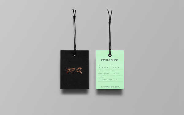 Anagrama Â | Â http://anagrama.com"Like their clothes, our branding for Piper & Sons is characterized by a cool, contemporary style, high #tags #vintage #mint #hang