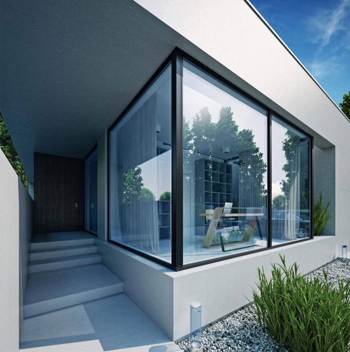 Wooden Cube House