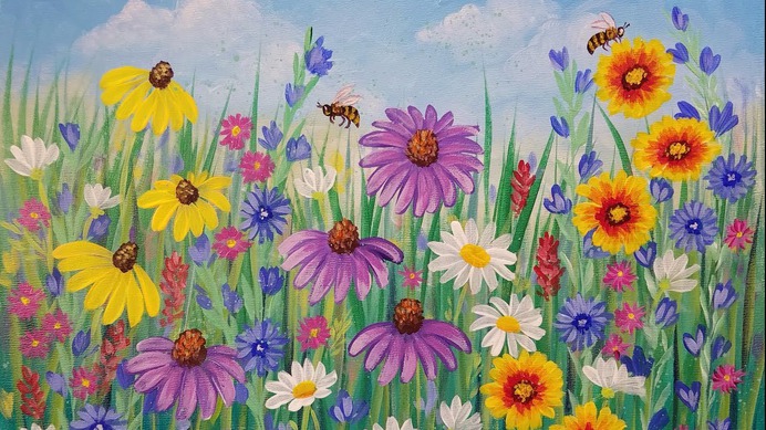 daisy painting & daisy paint by number #painting
