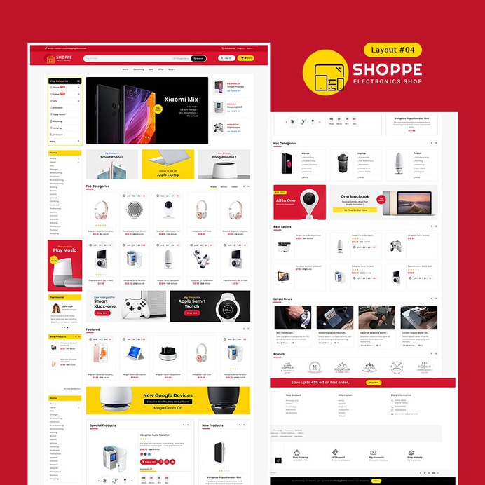 #Shoppe #Electronics #Mega - #MultiPurpose #Mega Store - #Prestashop #Responsive #Theme | #TemplateTrip #eCommerce #Website #Design #Template