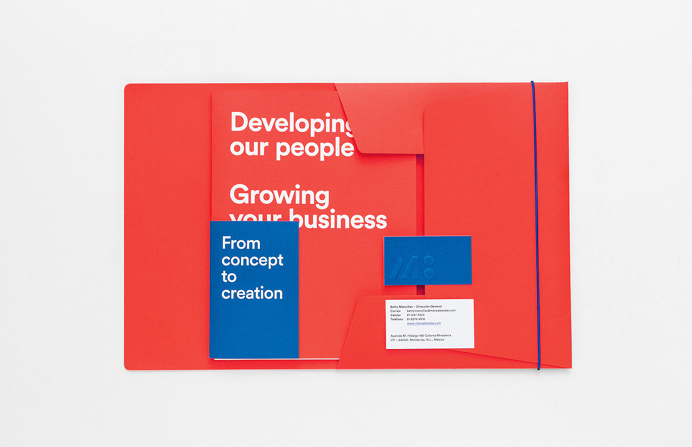 mb real estate market construction business card blue red logo logotype branding corporate design identity mindsparklemag design