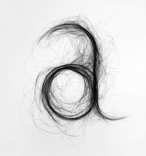 Hair Typography - Monique Goossens... #type