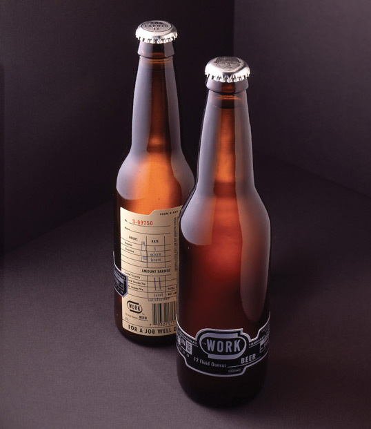 WORK Beer : Lovely Package® . Curating the very best packaging design. #packaging #beer