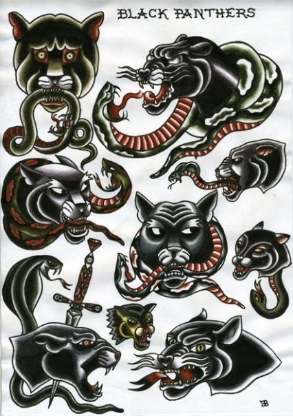 Likes | Tumblr #panther #black #tattoos
