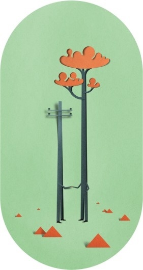 Eiko Ojala » Forest #cut #illustration #nature #forest #paper