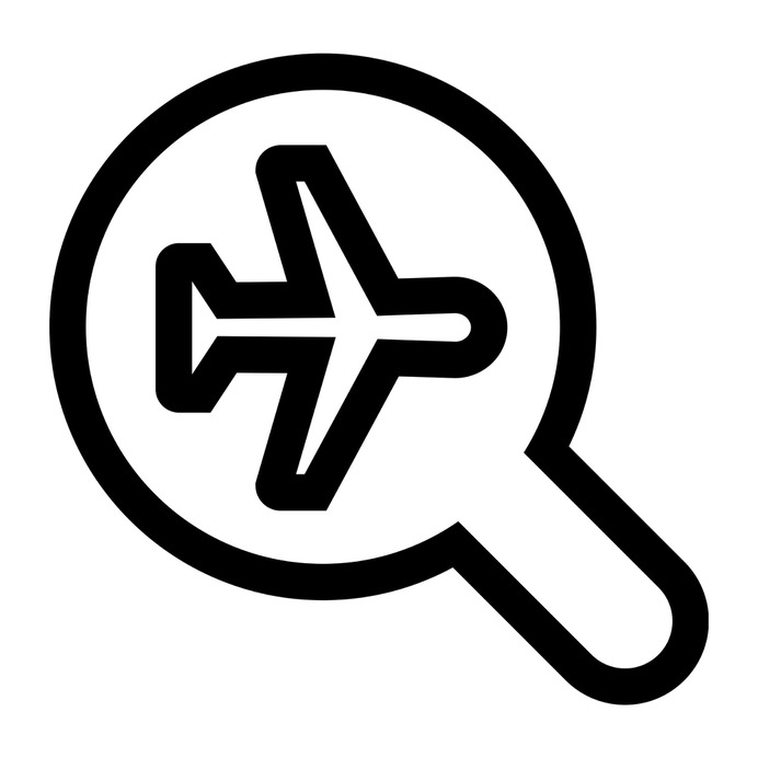 See more icon inspiration related to flight, search, travel, airplane, magnifying glass, loupe, aeroplane and transportation on Flaticon.