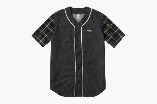 supreme denim flannel baseball shirt 01 #baseball #denim #menswear #supreme