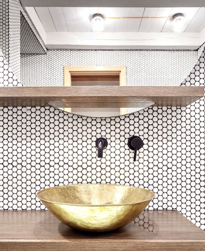 Renovation in Prague by Formafatal - #floor, #rugs, #carpets, #bath,