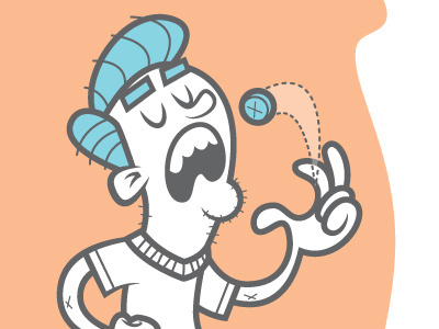 Pill_dribbbled #vector #design #vintage #cartoon #character