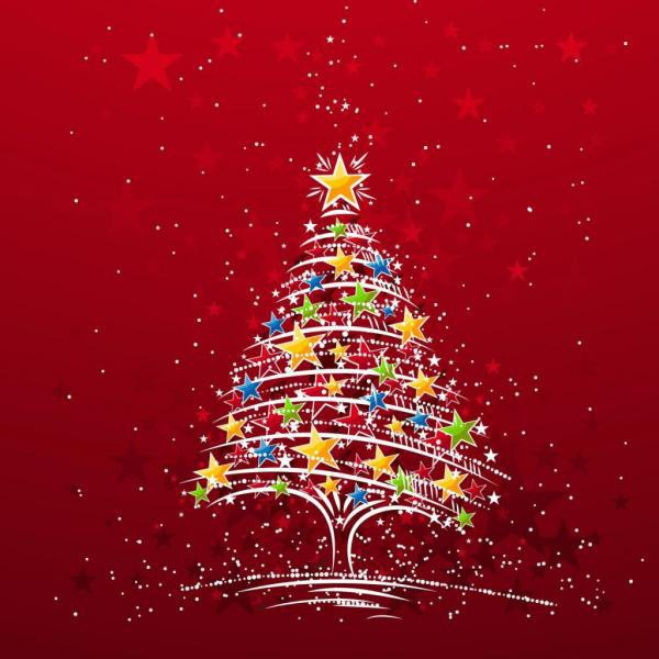 Red Christmas background