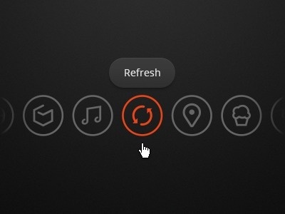 Icon-based navigation #icon #dribbble #ui #nav