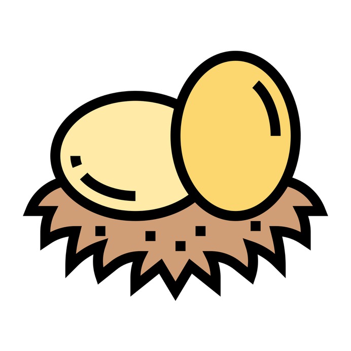 See more icon inspiration related to bird, nest, easter, pet, food and restaurant, farming and gardening, animal kingdom, wildlife, zoo, eggs and animals on Flaticon.