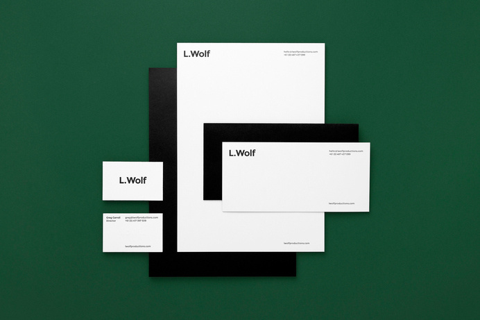 mildred & duck — l. wolf #white #design #black #stationery #green