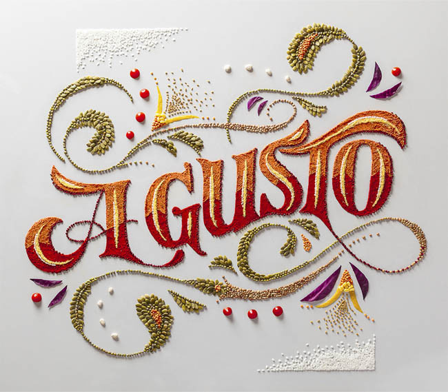 Food Styling Lettering by Panco Sassano