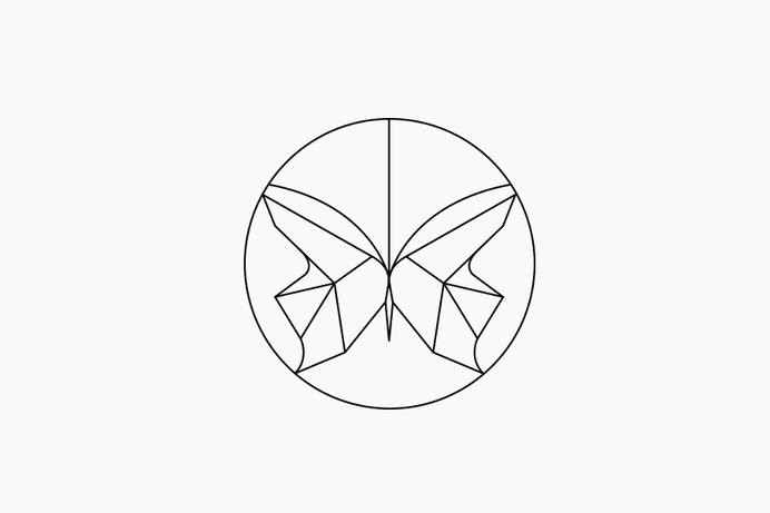 Logo designed by Sciencewerk for Indonesian spa Papillon Blu #egfhdg