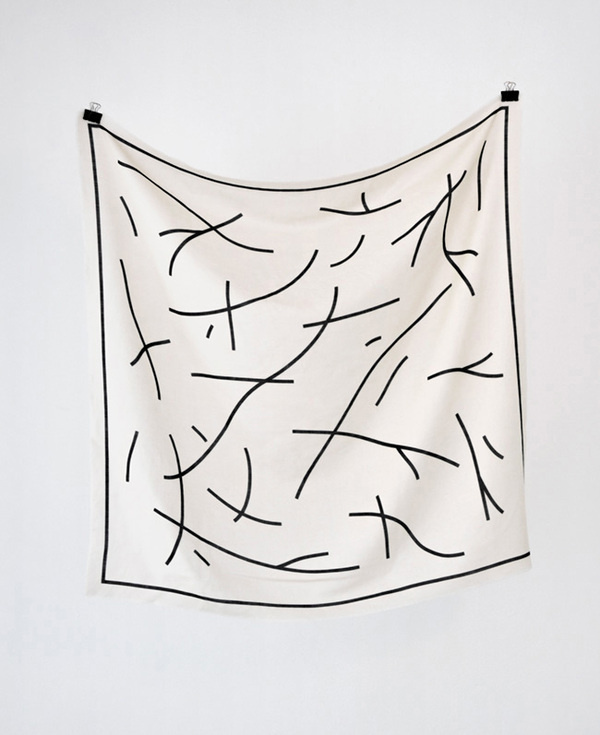 Nutsnjolts #print #illustration #scarf