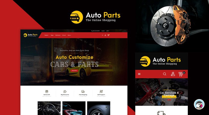 #Auto #Parts - #Equipment & #Services - #Prestashop #Responsive #Theme | #TemplateTrip #eCommerce #Website #Design #Template